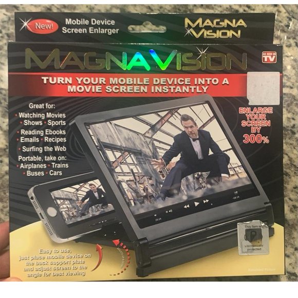 MAGNA VISION AS SEEN ON TV MOBILE DEVICE SCREEN ENLARGER 300% - Picture 1 of 2